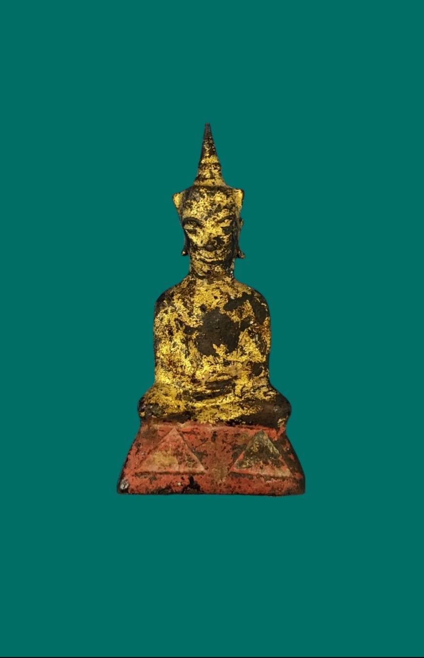 298045 พระชัย อยุธยา พุทธศตวรรษที่ 18-19 เนื้อสัมฤทธิ์