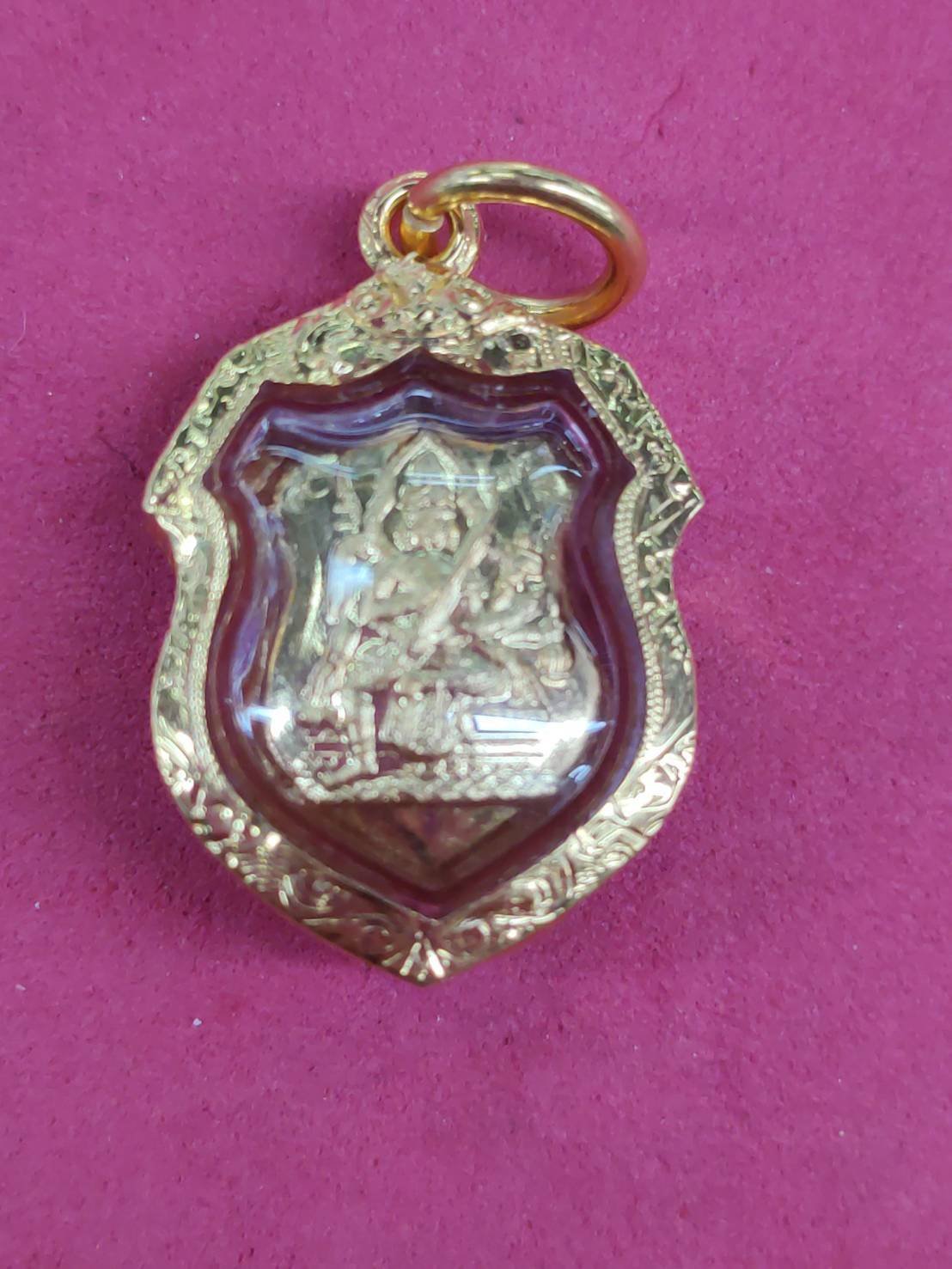  (296081) ล็อกเก็ต เซียนแปะโรงสี  รุ่นแรก พิมพ์กลาง ฉากฟ้า หน้าแก่  ปี 2519 จ.ปทุมธานี