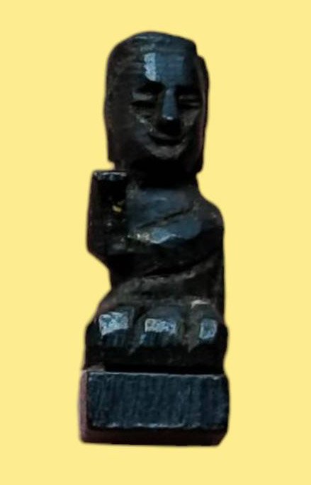 304763 แม่นางกวักพิมพ์ลอยองค์ หลวงปู่ทิม เนื้อไม้งิ้วดำ ปี 2517 วัดละหารไร่ จังหวัดระยอง