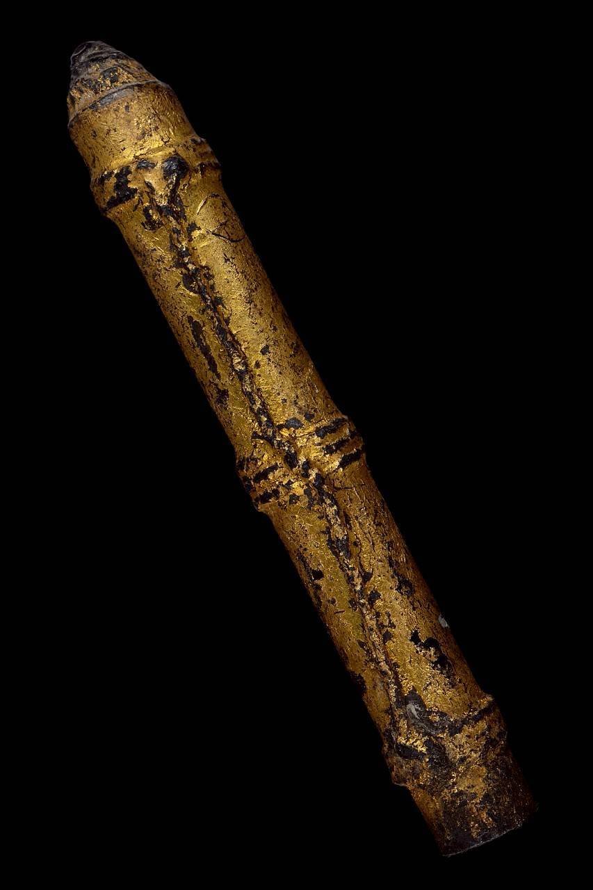 304908 ตะกรุดหนังหน้าผากเสือ หลวงพ่อจง  วัดหน้าต่างนอก  ปี พ.ศ. 2490 จ.อยุธยา