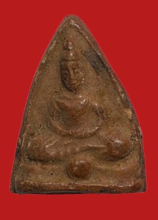 304954 คุณแม่บุญเรือน  วัดสัมพันธ์วงศ์  พิมพ์พระโพธิจักร  ปี2499 เนื้อดิน กทม.