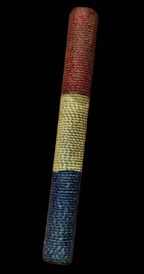 305021 ตะกรุดลายธงชาติ หลวงพ่อทบ เนื้อทองแดง พุทธศักราช 2500-2510 วัดพระพุทธบาทเขาน้อย ชนแดน จ.เพชรบูรณ์