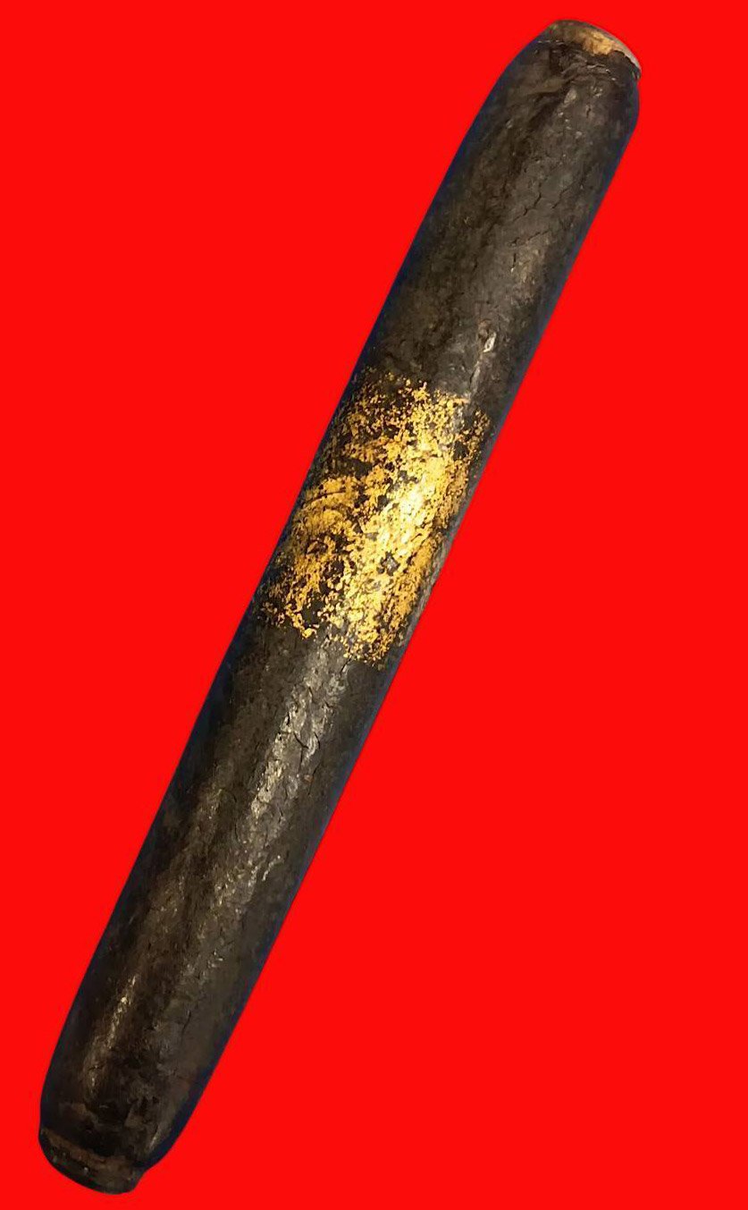 305199 ตะกรุดพอกครั่ง เหลือร้าย  หลวงพ่อทองสุข  วัดโตนดหลวง  ปี 2485-2500  จ.เพชรบุรี