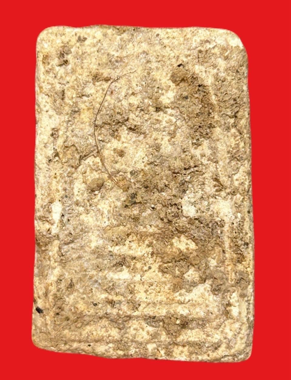 305345 พระสมเด็จ หลวงปู่ลำภู  พิมพ์เส้นด้าย เนื้อผง  ผสมผงเก่าสมเด็จโต  ปี 2502 วัดใหม่อมตรส  (บางขุนพรหม) กทม.