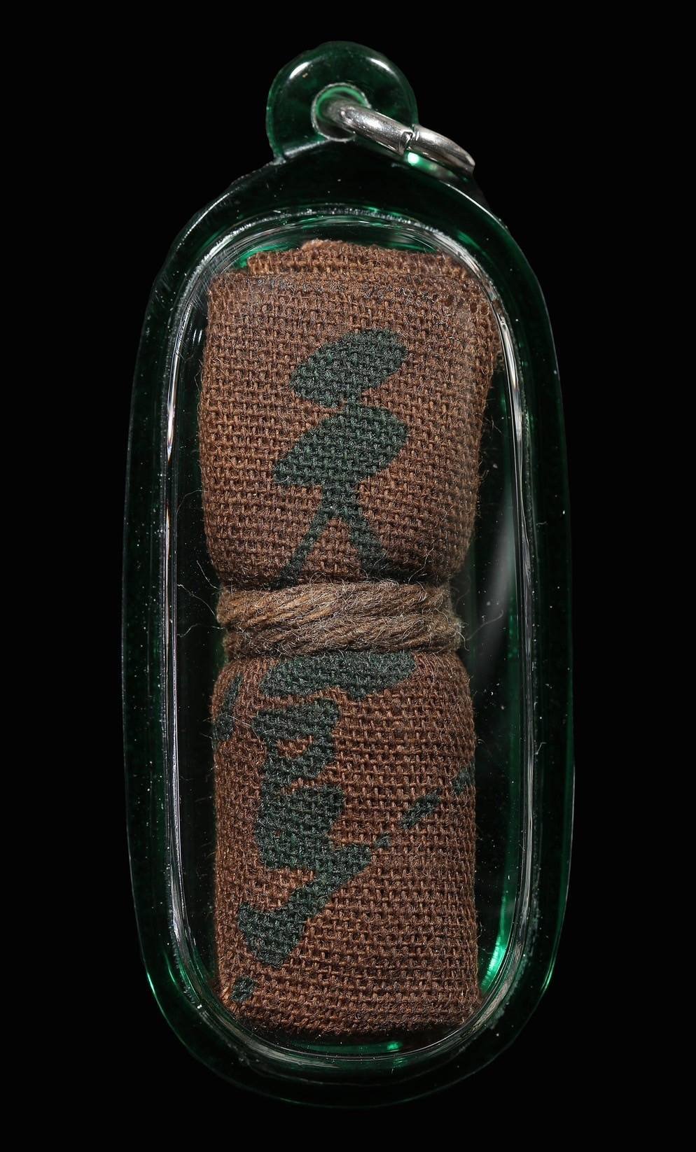 305357 ผ้ายันต์ฟ้าประทานพร  ตะกรุดมัดมือ 2วน หางยาว  บล็อกนิยม ปี2519  เซียนแปะโรงสี  จังหวัดปทุมธานี 