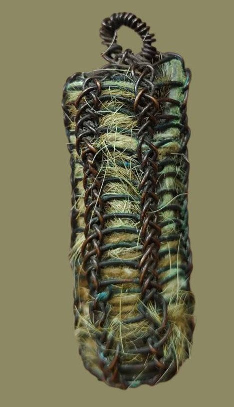 305385 ตะกรุดหนังเสือ หลวงพ่อสว่าง พุทธศักราช 2500-2520 วัดท่าพุทรา  จ.กำแพงเพชร