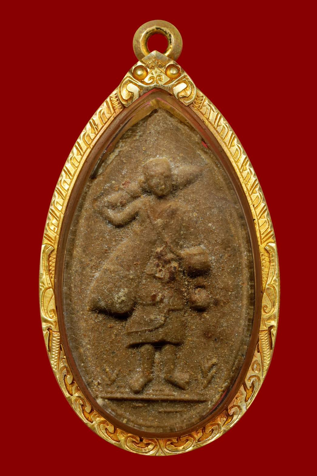  298418 พระสิวลี หลวงปู่โต๊ะ วัดประดู่ฉิมพลี พิมพ์รูปไข่ เนื้อผงเกสร ปี 2521 จ.กรุงเทพฯ