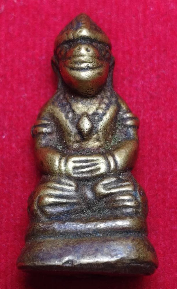 305620 รูปหล่อหนุมาน (รุ่นแรก) หลวงพ่อกวย เนื้อโลหะผสม  ปี2515 วัดโฆสิตาราม (บ้านแค)จ.ชัยนาท 