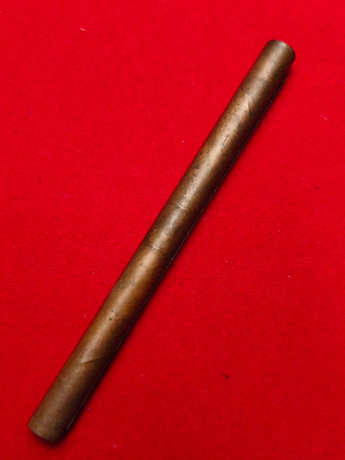 305685 ตะกรุดหนุนดวง  คู่วิรุณจำบัง  เนื้อทองแดง  สร้างปี 2515-2521  หลวงพ่อกวย วัดโฆสิตาราม  (บ้านแค) จ.ชัยนาท 