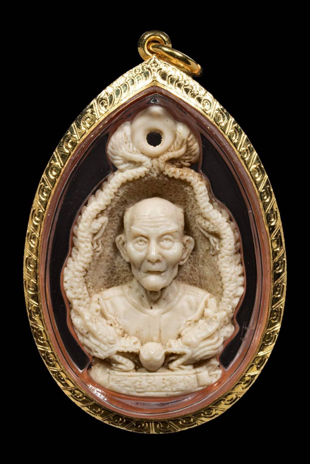 298475 เรซิ่นมังกรคู่ เซียนแปะโรงสี ปี 2523 วัดศาลเจ้า จังหวัดปทุมธานี