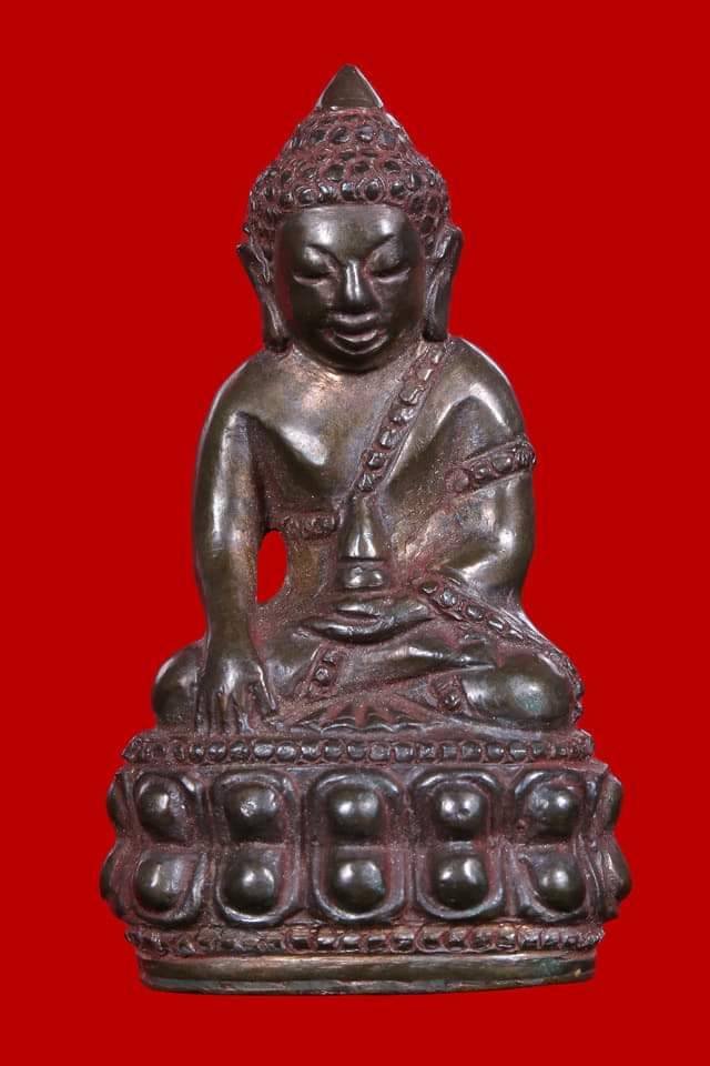 298478 กริ่งแก้วปฎิมากร หลวงพ่อเกษม เนื้อนวะ แต่งเก่า ปี 2514 จ.ลำปาง