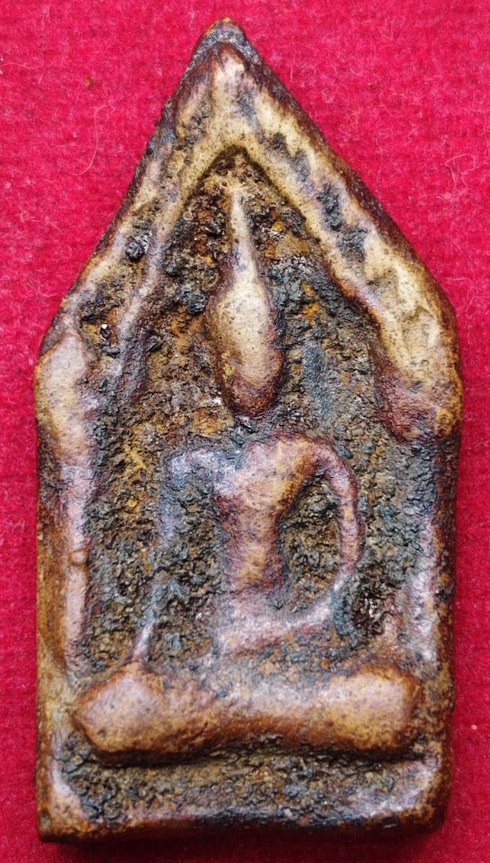 305755 พระขุนแผนแข้งหมอน  เนื้อดินเก่า ผสมทรายเสก  และ มวลสารศักดิ์สิทธิ์ ลพ.กวย วัดโฆสิตาราม  ปี2500 (บ้านแค) จ.ชัยนาท