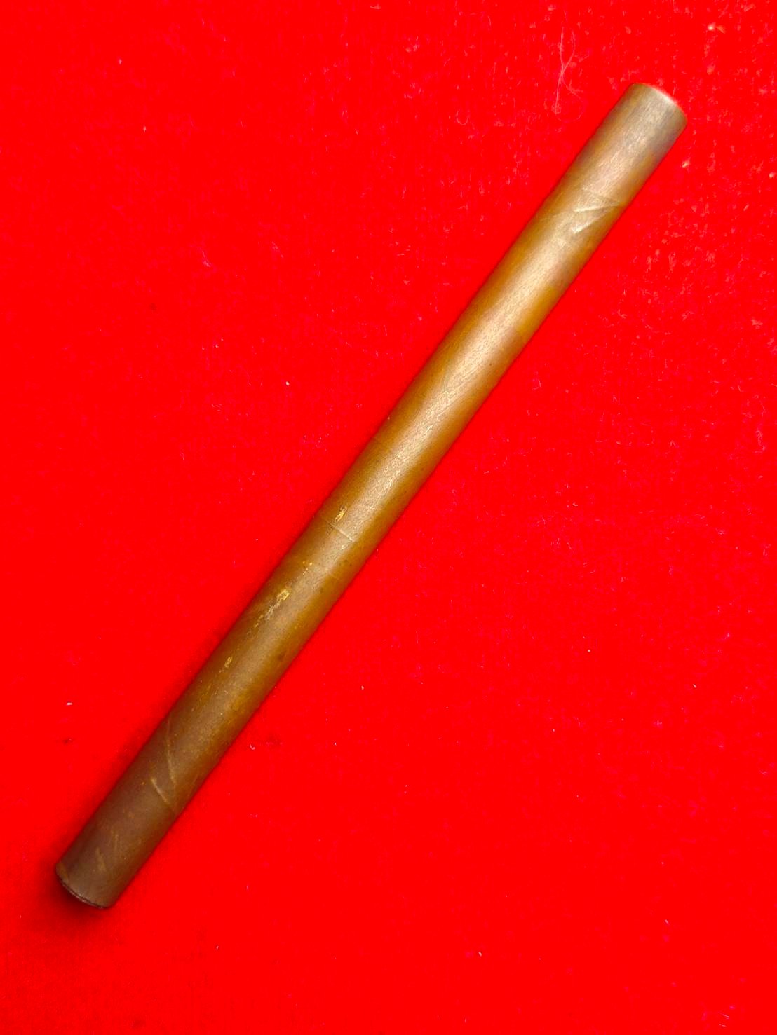 305922 ตะกรุดหนุนดวง  คู่วิรุณจำบัง เนื้อทองแดง  สร้างปี 2515-2521  หลวงพ่อกวย วัดโฆสิตาราม  (บ้านแค) จ.ชัยนาท 