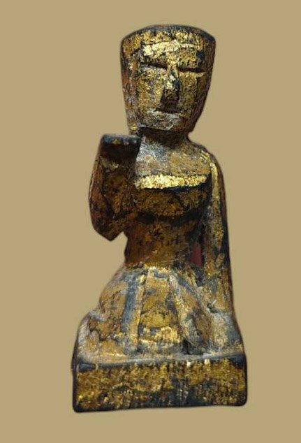 305941 แม่นางกวักไม้แกะ หลวงปู่บุญ พุทธศักราช2440-2460 วัดกลางบางแก้ว จ.นครปฐม