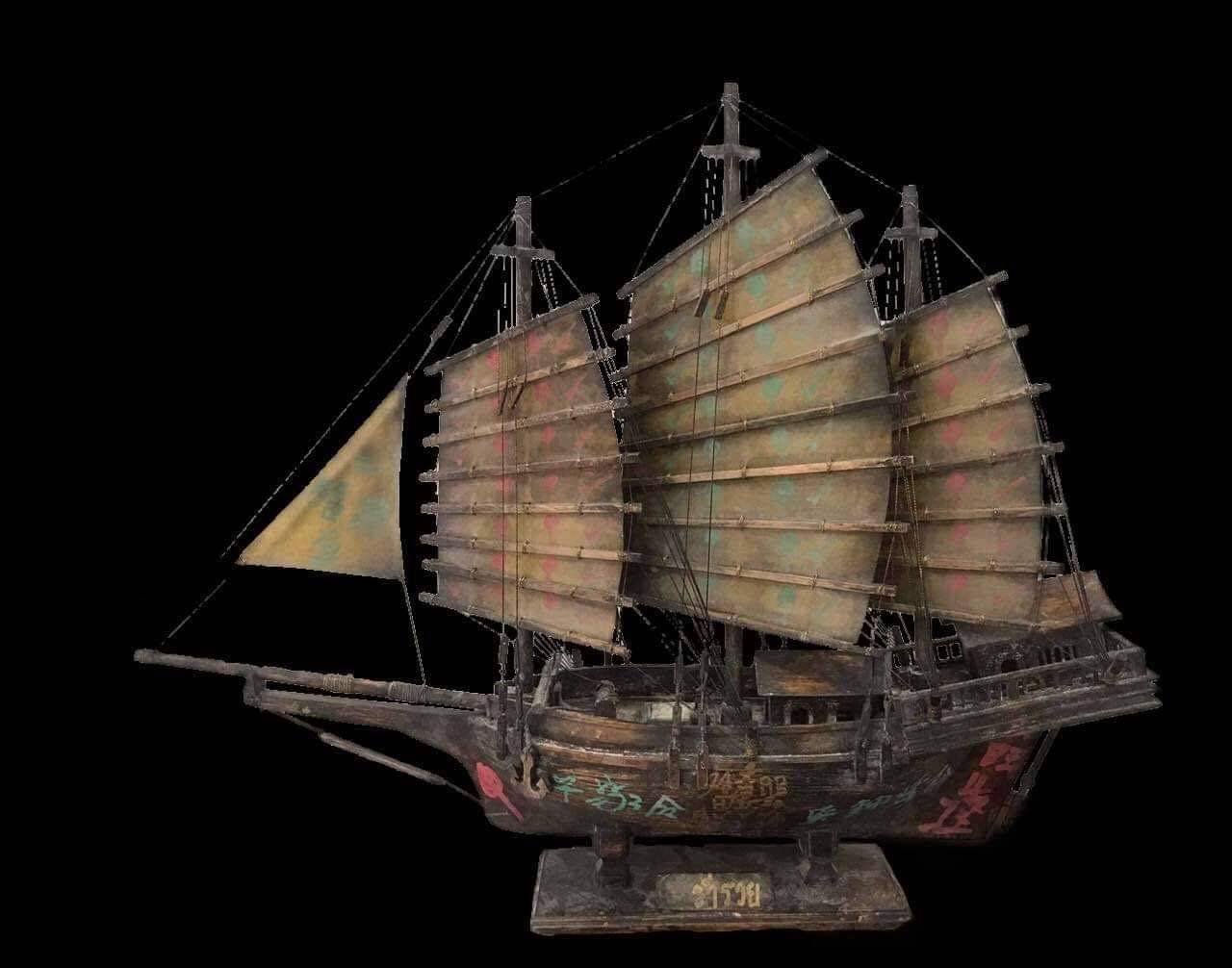 298581 เรือสำเภาจีนใบเฉียง ปี 2515  เซียนแปะโรงสี โง้วกิมโคย  วัดศาลเจ้า จ.ปทุมธานี