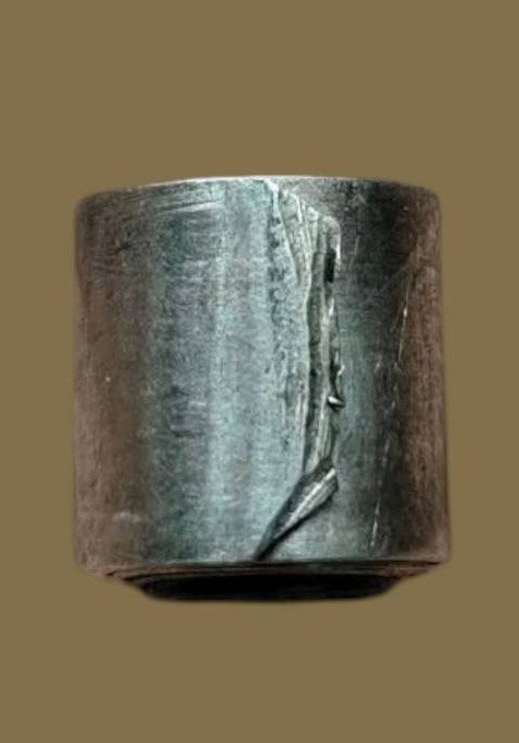 306013 ตะกรุดโลกธาตุ หลวงปู่ใจ เนื้อเงิน พุทธศักราช 2470-2500 วัดเสด็จ จ.สมุทรสงคราม