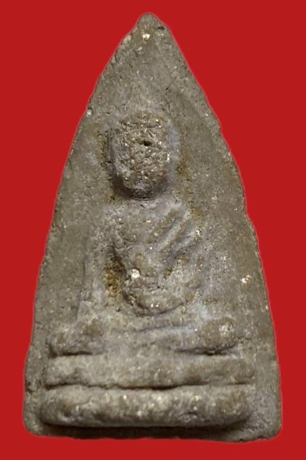 306025 คุณแม่บุญเรือน วัดอาวุธพุธโธน้อย รุ่นแรก ปี 2494  เนื้อผง พิมพ์กลาง  กทม.