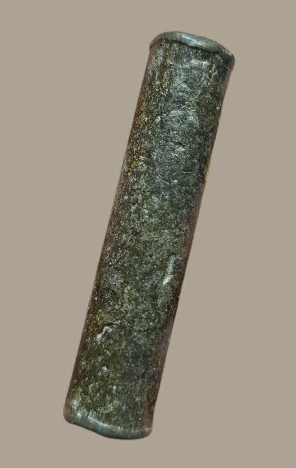 306127 ตะกรุดหลวงพ่อเนียม เนื้อตะกั่ว  พุทธศักราช2433-2453 วัดน้อย จ.สุพรรณบุรี