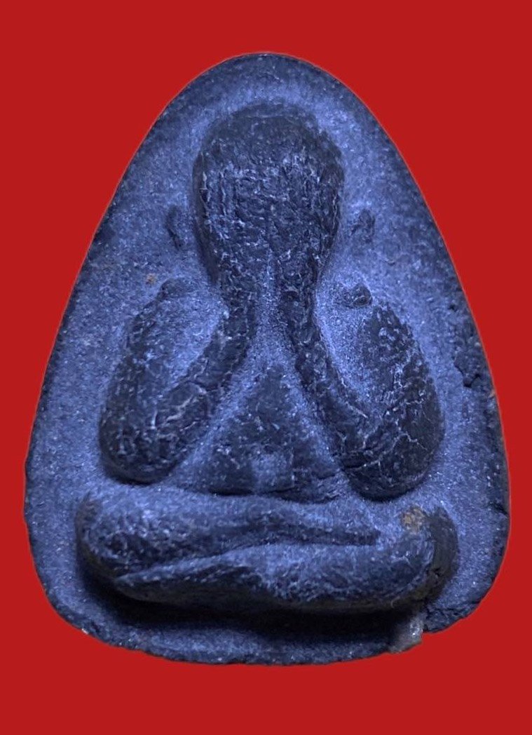 306197 หลวงปู่โต๊ะ วัดประดู่ฉิมพลี  ปิดตาปลดหนี้ พิมพ์หลังยันต์ตรี ปี 2521 เนื้อใบลาน กทม.