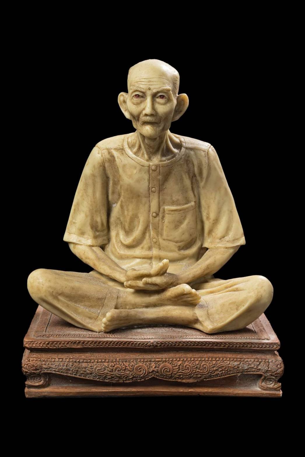 298644 พระบูชา อาจารย์ โง้วกิมโคย  เซียนแปะโรงสี รุ่น2 ปี2523  ฐานแดง​ วัดศาลเจ้าจังหวัดปทุมธานี