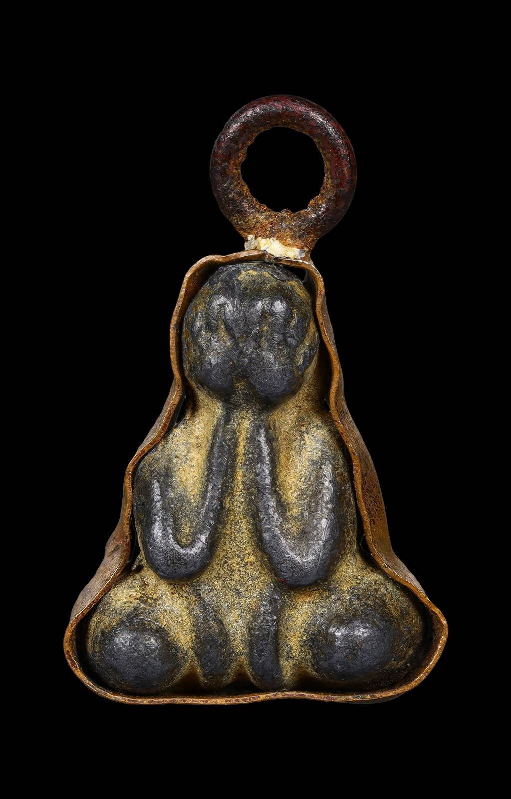  306243 พระปิดตาหลวงพ่อเดิม  วัดหนองโพ  พิมพ์หลังยันต์  เนื้อตะกั่ว จ.นครสวรรค์