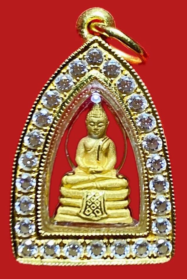 306292 หลวงพ่อโสธร  วัดโสธรวราราม  รุ่น อุดมโชคโภคทรัพย์  ปี2550 เนื้อทองคำ  จังหวัดฉะเชิงเทรา