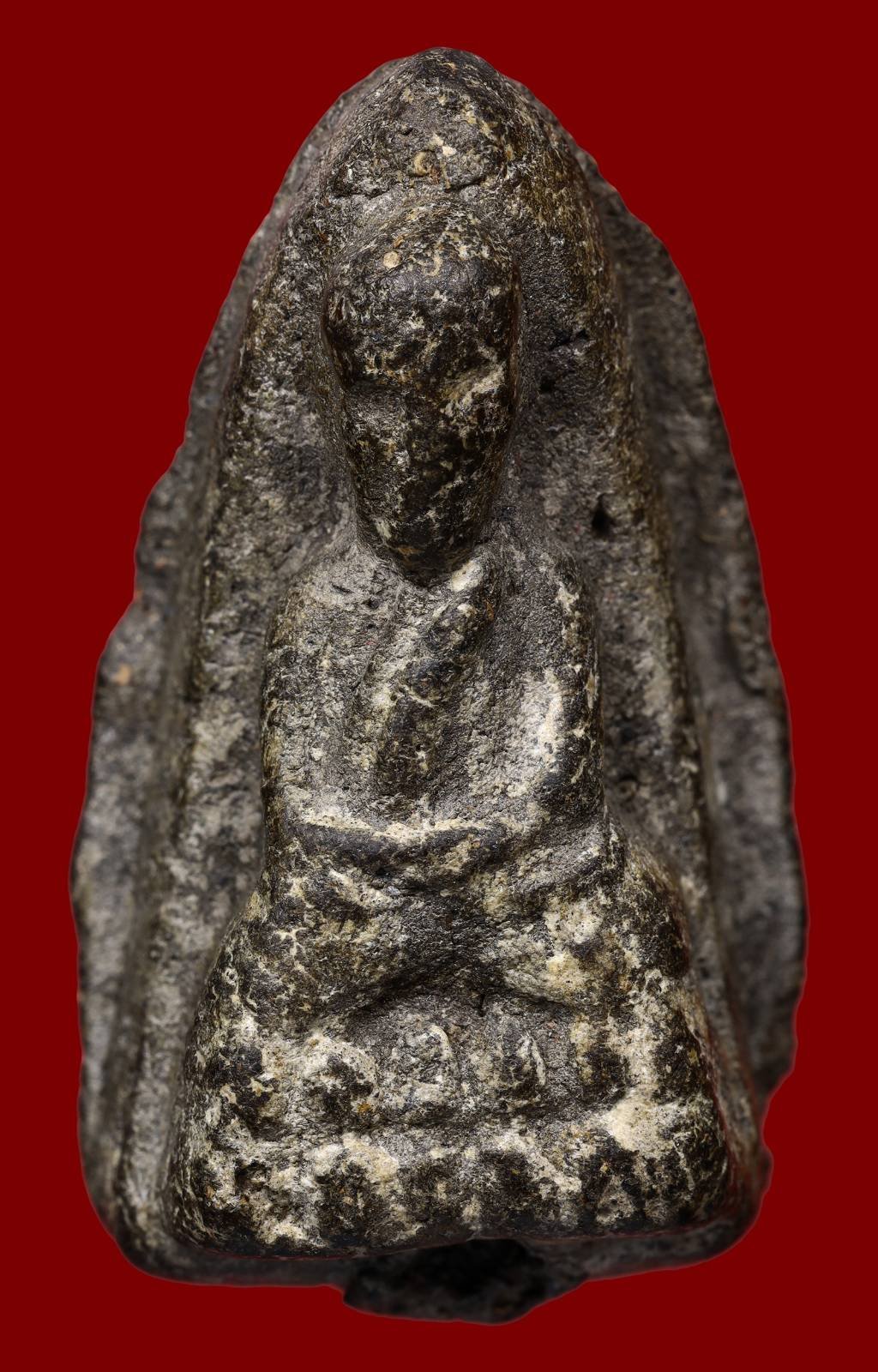 306340 หลวงพ่อทวด  วัดช้างให้ เนื้อว่าน  ปี 2497  พิมพ์ กลางชลูด  จ.ปัตตานี