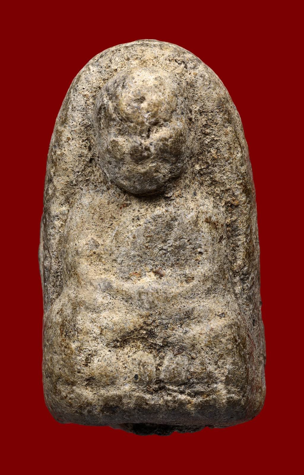 306341 หลวงพ่อทวด วัดช้างให้ เนื้อว่าน  ปี 2497  พิมพ์พระรอด  จ.ปัตตานี