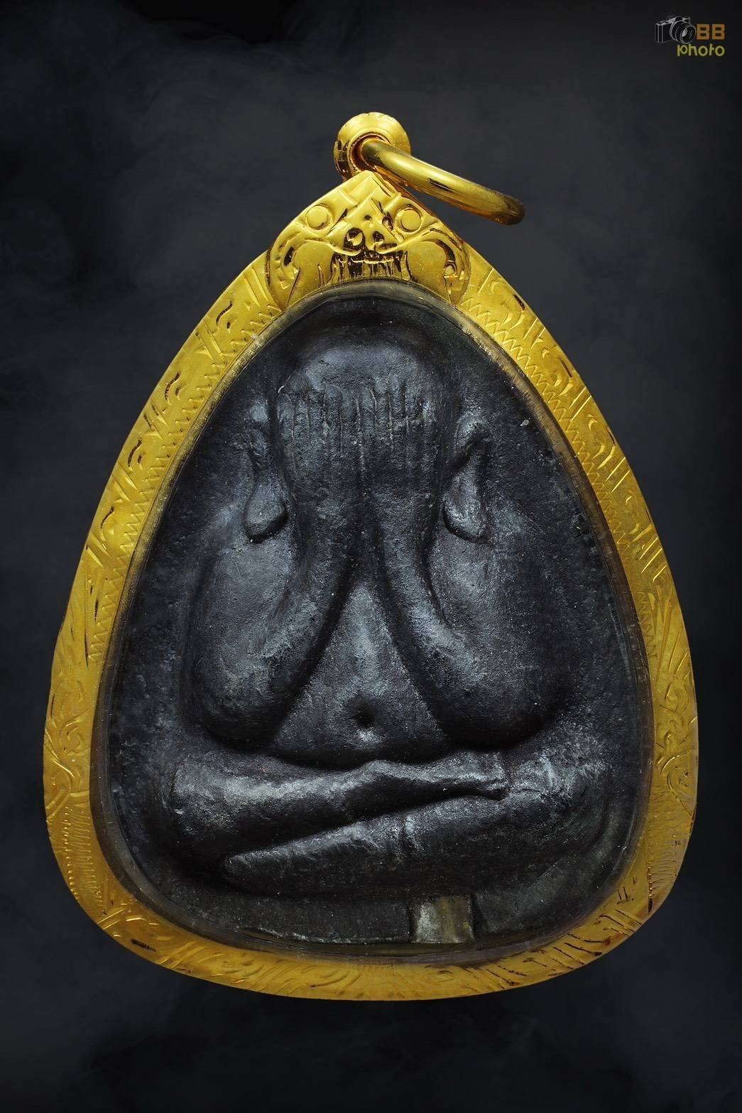 306358 ปิดตาหลวงปู่โต๊ะ วัดประดู่ฉิมพลี  ปี 2521 รุ่นปลดหนี้ หลังยันต์นะ เนื้อผงใบลาน กทม.