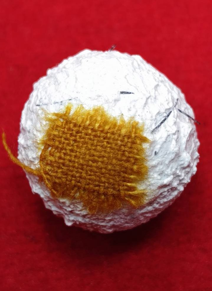 306441 ลูกอมปฐวีธาตุ หลวงพ่อกวย  เนื้อผงพุทธคุณผสมเกศา และจีวร พุ.ศ. 2519-2521  วัดโฆสิตาราม  (บ้านแค) จ.ชัยนาท 