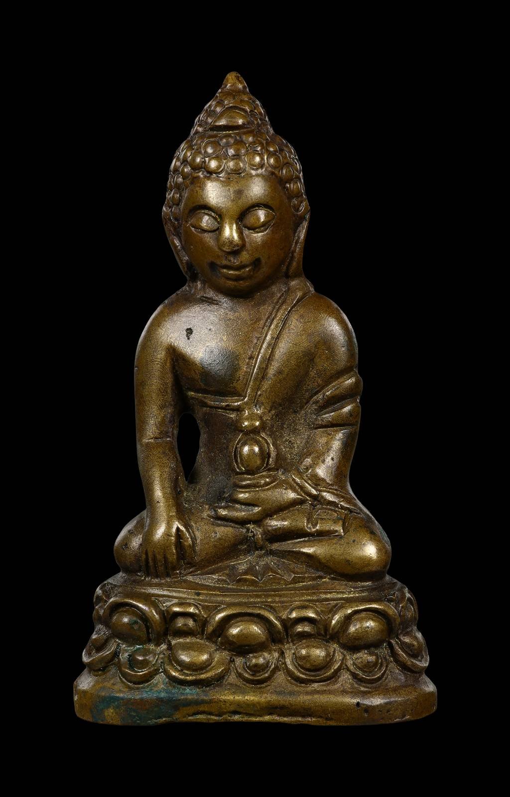 306442 พระกริ่งบัวรอบเจ้าคุณศรีฯ (สนธิ์) รุ่น นายดวง อภัยวงศ์ เนื้อโลหะผสม วัดสุทัศนเทพวราราม ปี 2488 กทม.