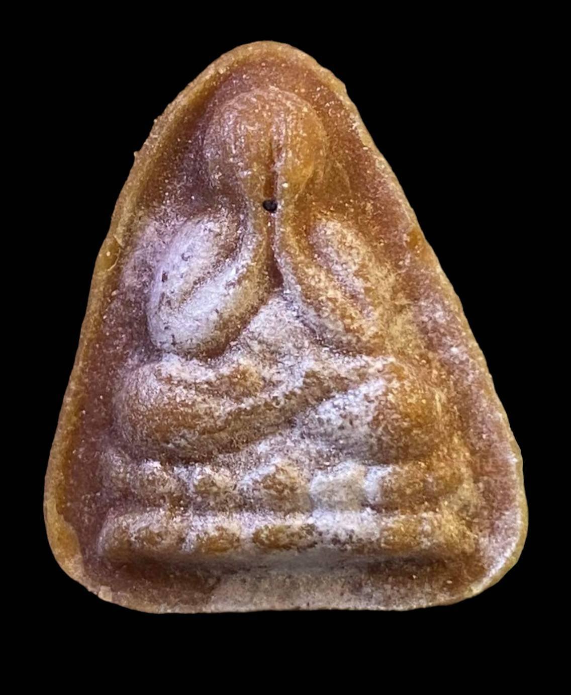 298806 พระปิดตาหลังยันต์ เนื้อผงน้ำมัน ปี2518 หลวงพ่อกวย วัดโฆสิตาราม จ.ชัยนาท