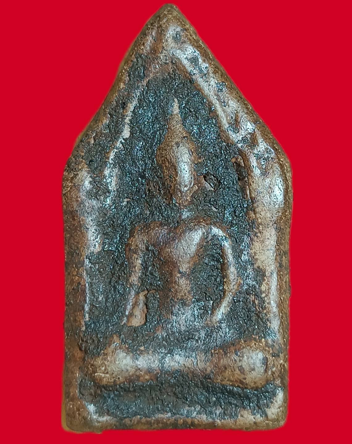 302497 ขุนแผนแข้งหมอน เนื้อดินผสมทรายเสก  (บล๊อคนิยม) ปี2500 หลวงพ่อกวย วัดโฆสิตาราม  จ.ชันนาท