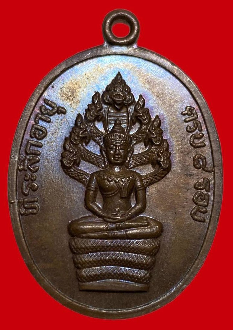 306746 เหรียญหลวงปู่ทิม  วัดละหารไร่  ปรก 8รอบ พิมพ์อุใหญ่ ปี 2518 เนื้อทองแดง  จ.ระยอง