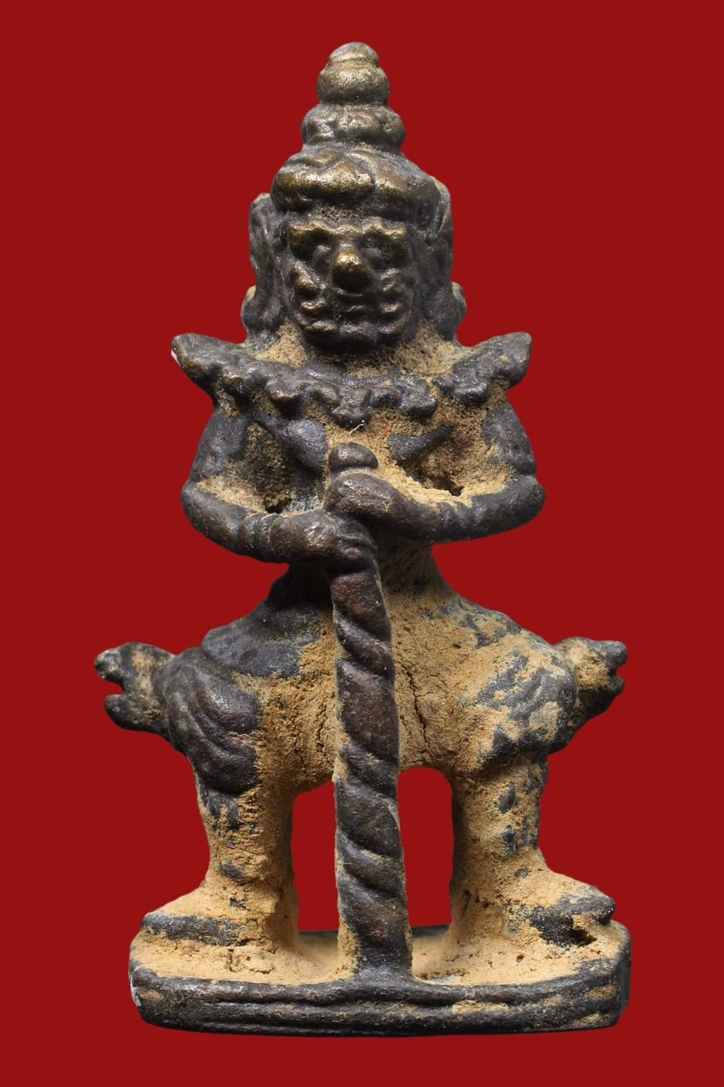 298837 ท้าวเวศสุวรรณ รุ่นเทพสถิตย์ ปี 2544 เนื้อสัมฤทธิ์ วัดสุทัศน์ กทม. (หลวงปู่หมุน ปลุกเสก)