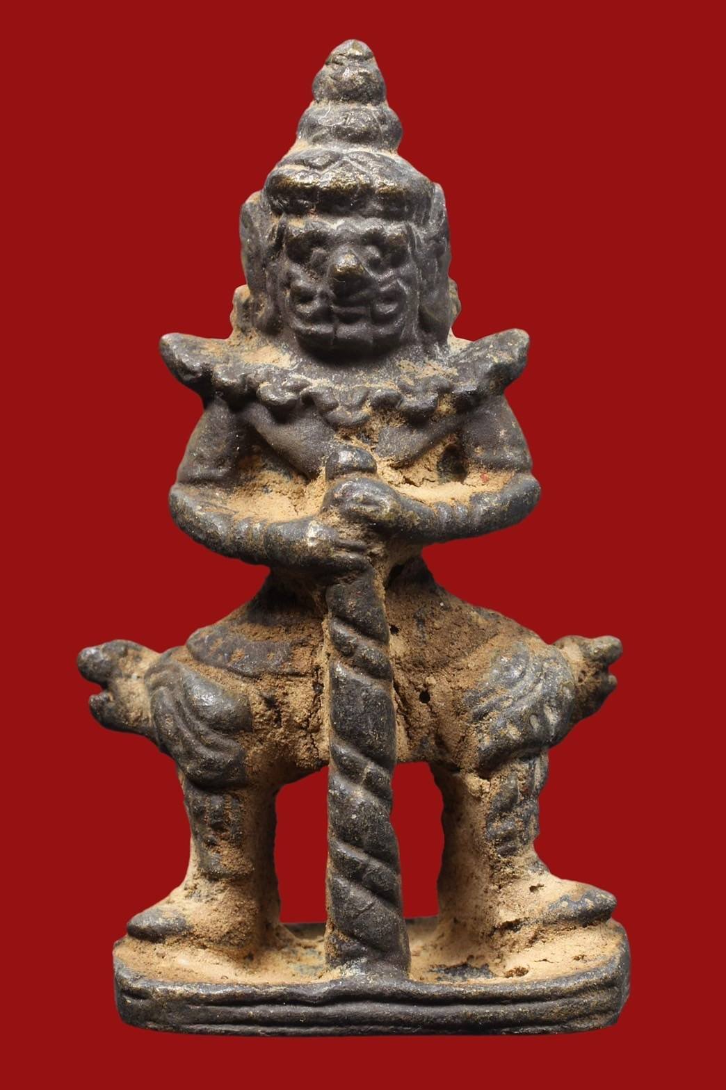 298838 ท้าวเวศสุวรรณ รุ่นเทพสถิตย์ ปี 2544 เนื้อสัมฤทธิ์ วัดสุทัศน์ กทม. (หลวงปู่หมุน ปลุกเสก)