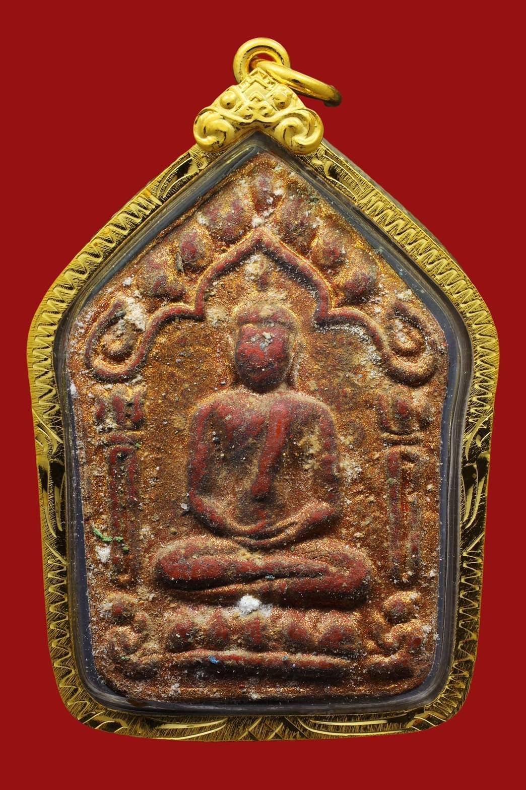 298843 พระขุนแผนผงพรายกุมาร หลวงปู่ทิม วัดละหารไร่ จ.ระยอง พิมพ์ใหญ่ เนื้อผงพรายกุมาร ปี2515