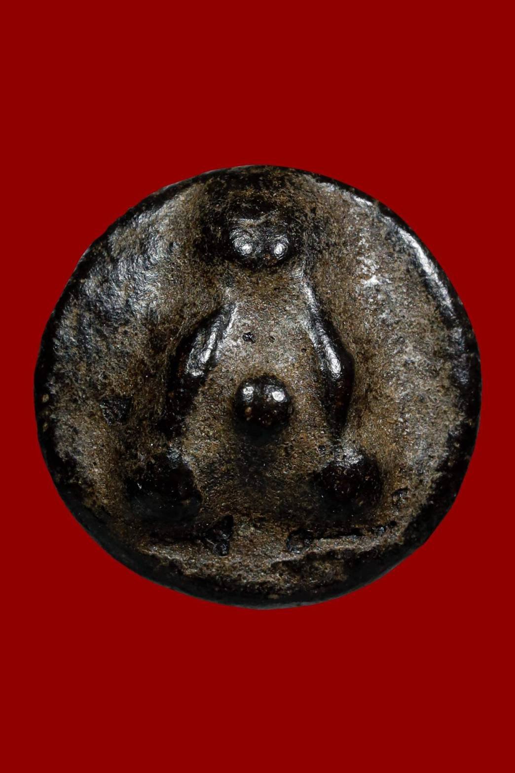 298867 พระปิดตาหลวงพ่อเชย  วัดโพธิ์ทองล่าง  เนื้อผงคลุกรัก  จ.นนทบุรี