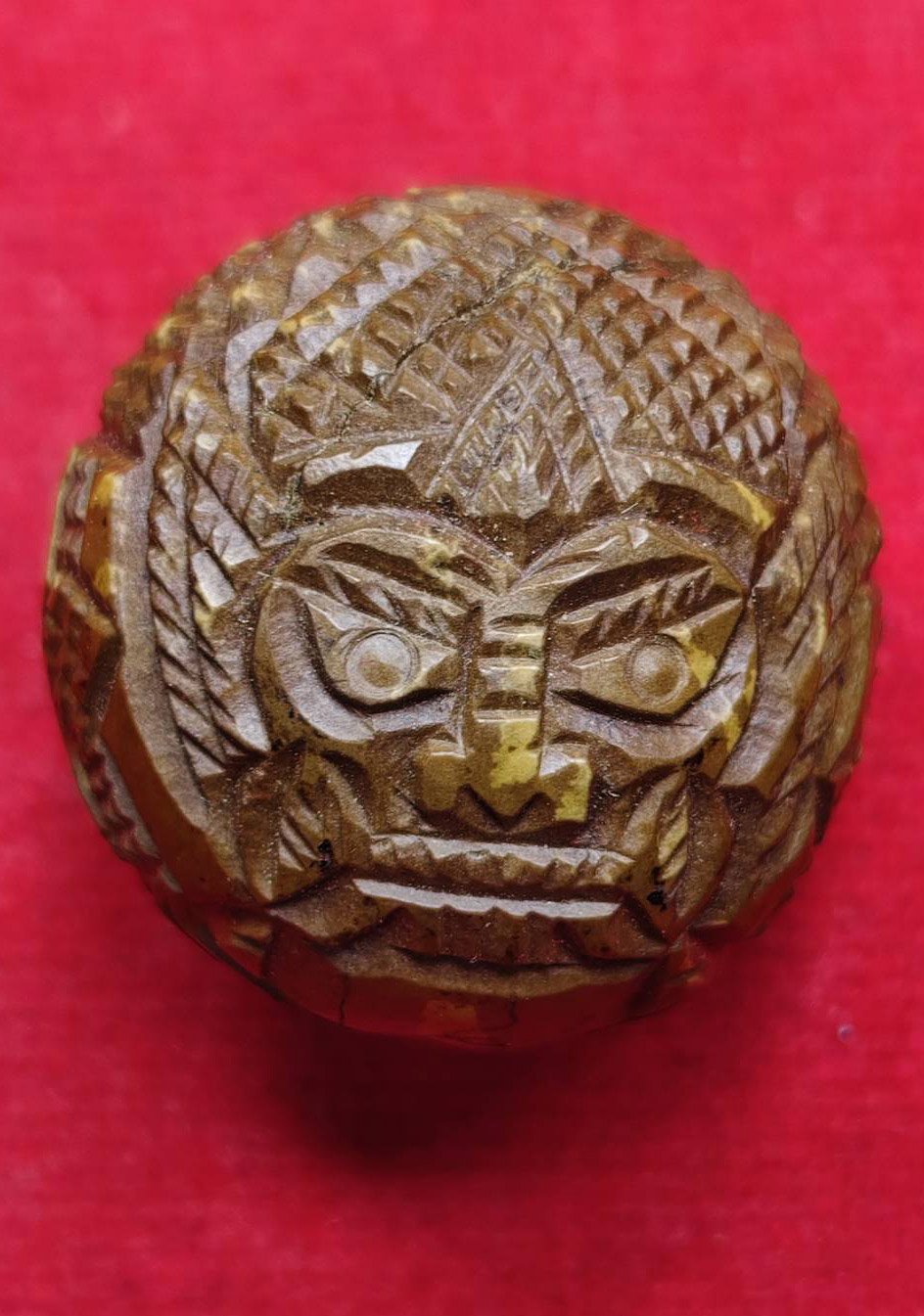  306831 ราหูแกะ เนื้อไม้  พุทธศักราช 2517  หลวงพ่อกวย  วัดโฆสิตาราม  (บ้านแค) จ.ชัยนาท 