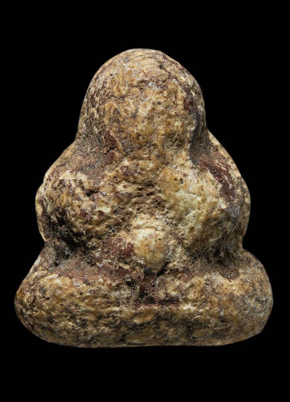 306835 พระปิดตาโสฬสมงคล  หลวงพ่อทองสุข  พิมพ์เข่ากว้างสะดือจุ่น  เนื้อผงคลุกรัก ปี 2495  วัดสะพานสูง จ.นนทบุรี