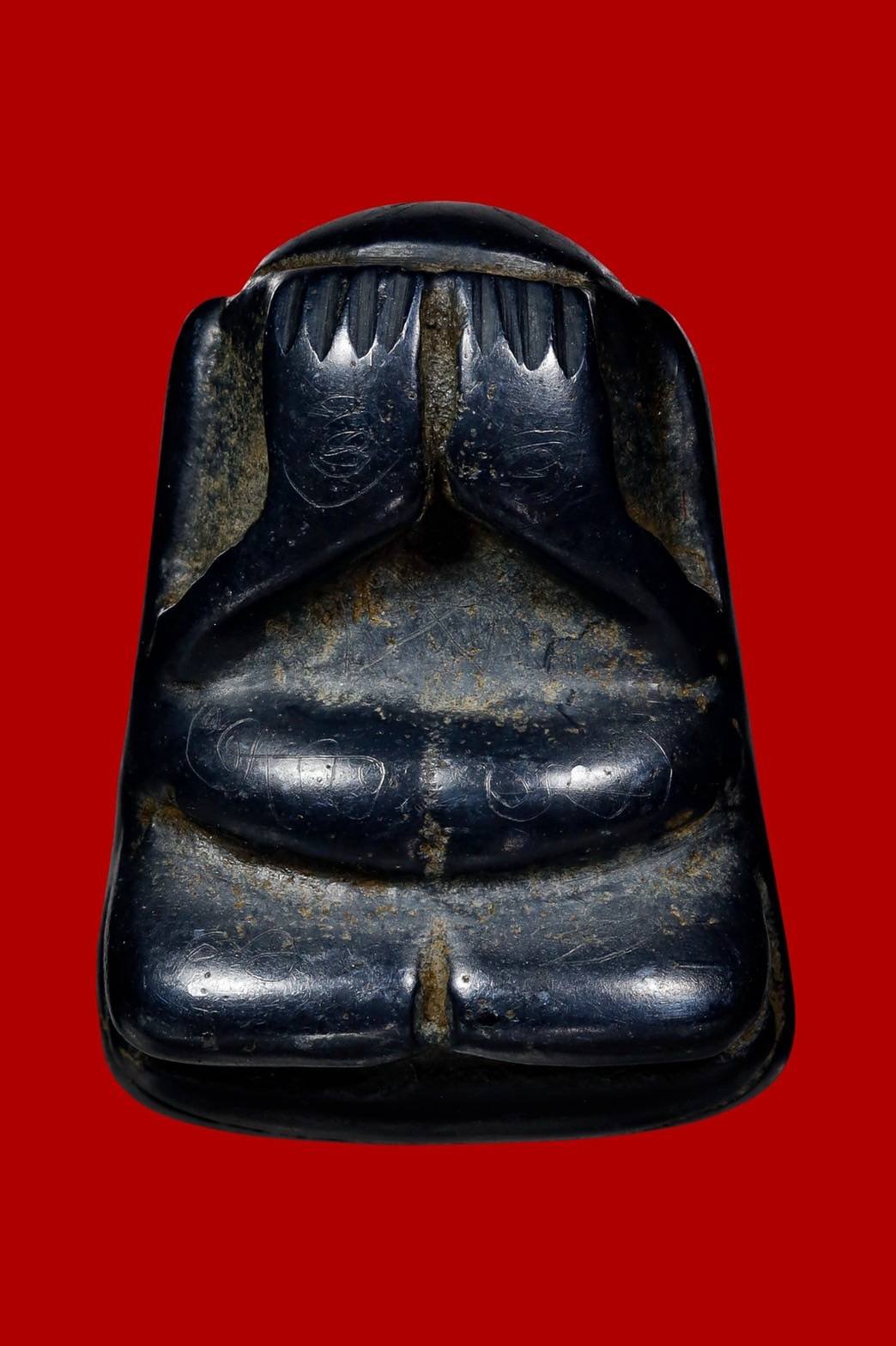 298892 พระปิดตา หลวงพ่อดี  วัดบ้านยาง เนื้อเมฆกะพัด  จ.นครปฐม 