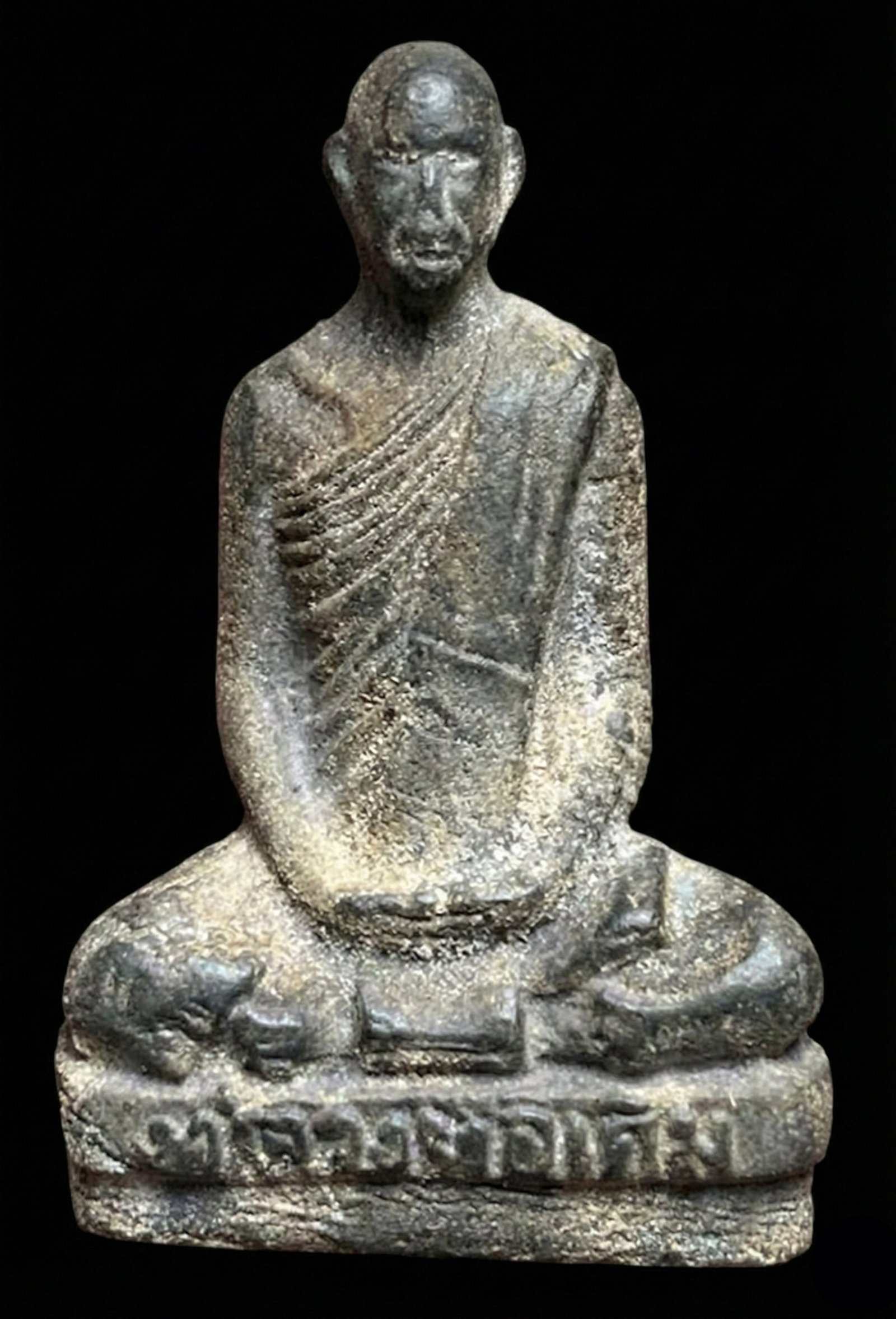 307027 รูปหล่อเนื้อตะกั่ว หลวงพ่อเดิม  วัดหนองหลวง  พิมพ์ฐานสูง  จ.นครสวรรค์