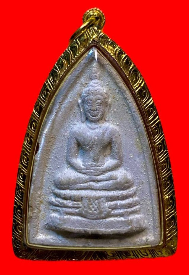 307051 หลวงปู่โต๊ะ  วัดประดู่ฉิมพลี  กลีบบัวพิมพ์เล็ก ปี 2521 กทม. เนื้อเกสรแช่น้ำมนต์