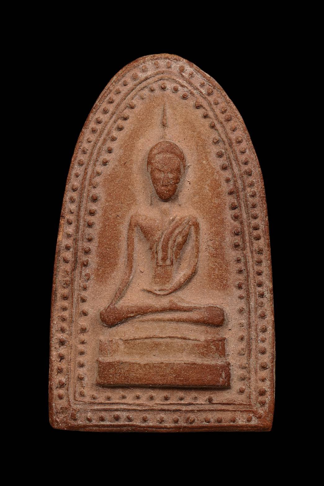 299068 พระสรรค์นั่งข้างเม็ด หลวงพ่อกวย เนื้อดิน วัดโฆสิตาราม จังหวัดชัยนาท