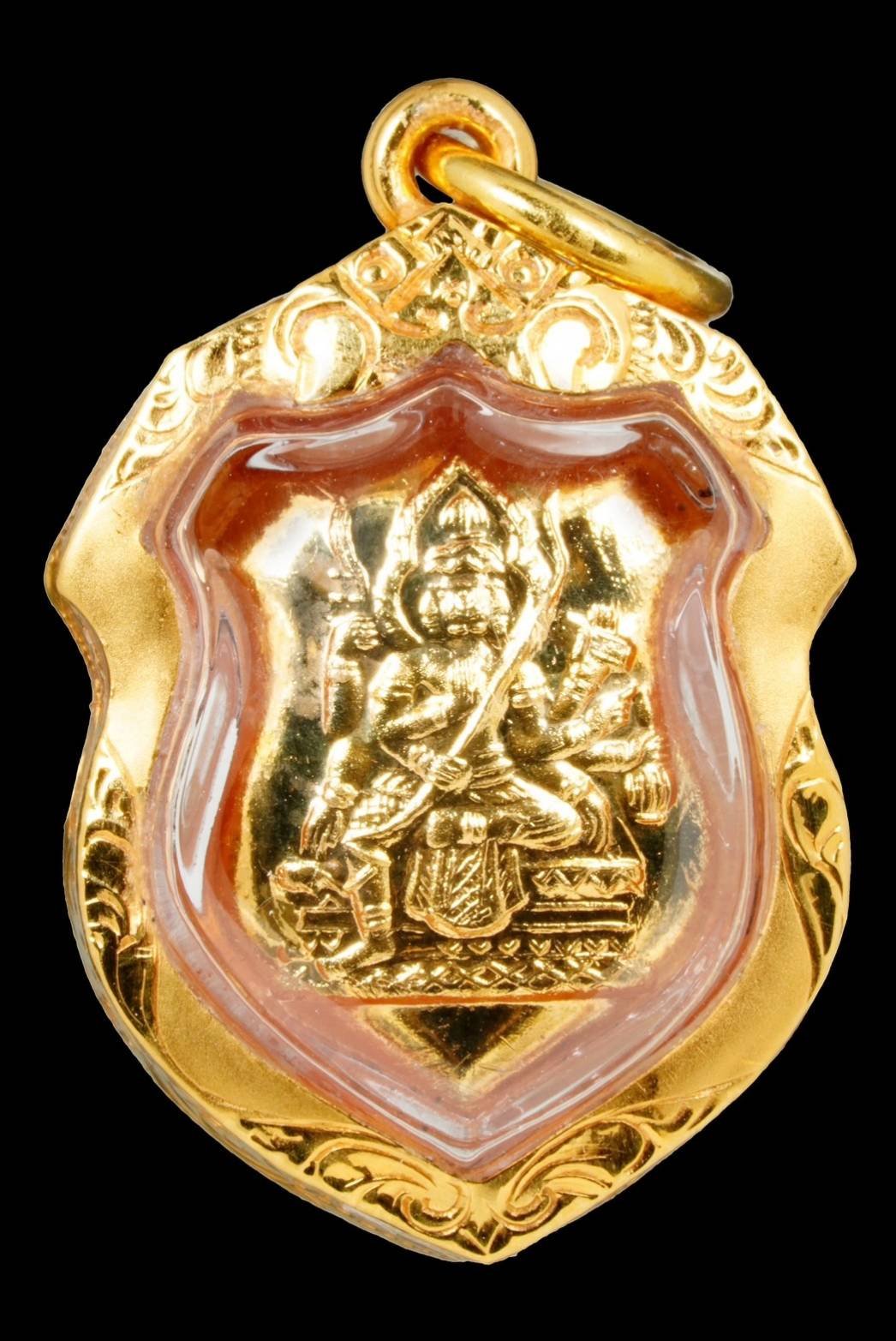 299130 เหรียญพระพรหมโล่ห์เล็ก  หลวงปู่สีห์ วัดสะแก ปี2523  เนื้อทองคำ จ.อยุธยา 