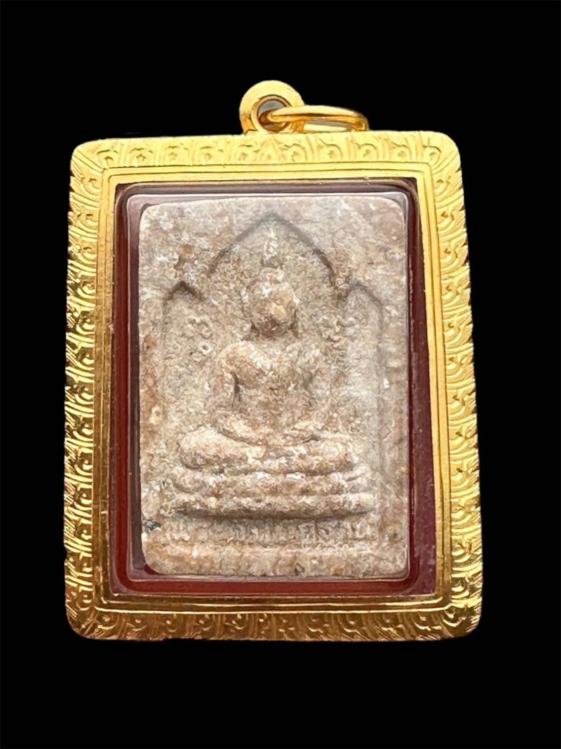 302567 พระผงหลวงปู่โต๊ะ  วัดประดู่ฉิมพลี  พิมพ์กัมมัฏฐาน  เนื้อผงเกสร ปี 2521  จังหวัดกทม.