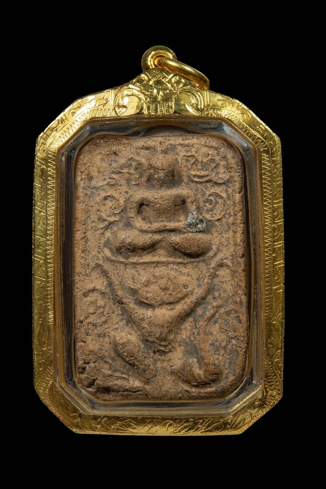 302571 พระหลวงพ่อปาน  วัดบางนมโค  พิมพ์ หนุมานใหญ่ทรงเครื่อง ปี2460-2480  เนื้อดิน จ.พระนครศรีอยุธยา