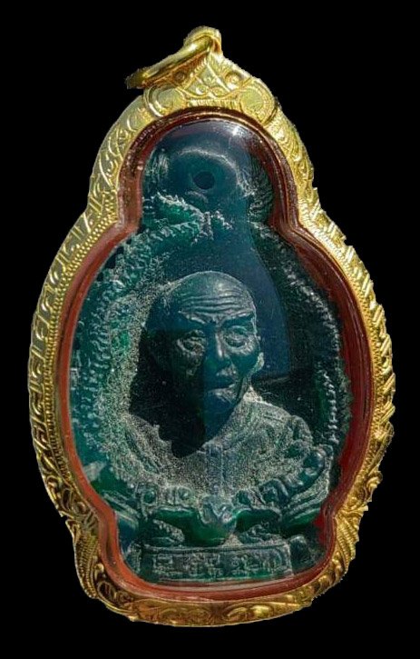 299271 รูปเหมือนมังกรคู่แปะโรงสี   ปี2523 เนื้อเรซิ่น สีเขียวหยก จ.ปทุมธานี