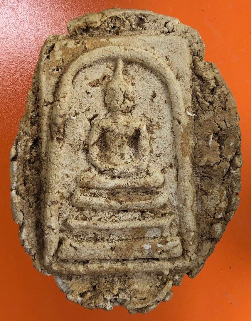 302575 พระสมเด็จวัดใหม่อมตรส  (บางขุนพรหม)  พิมพ์ใหญ่ไม่ตัดปีก  ปี 2531 กทม.