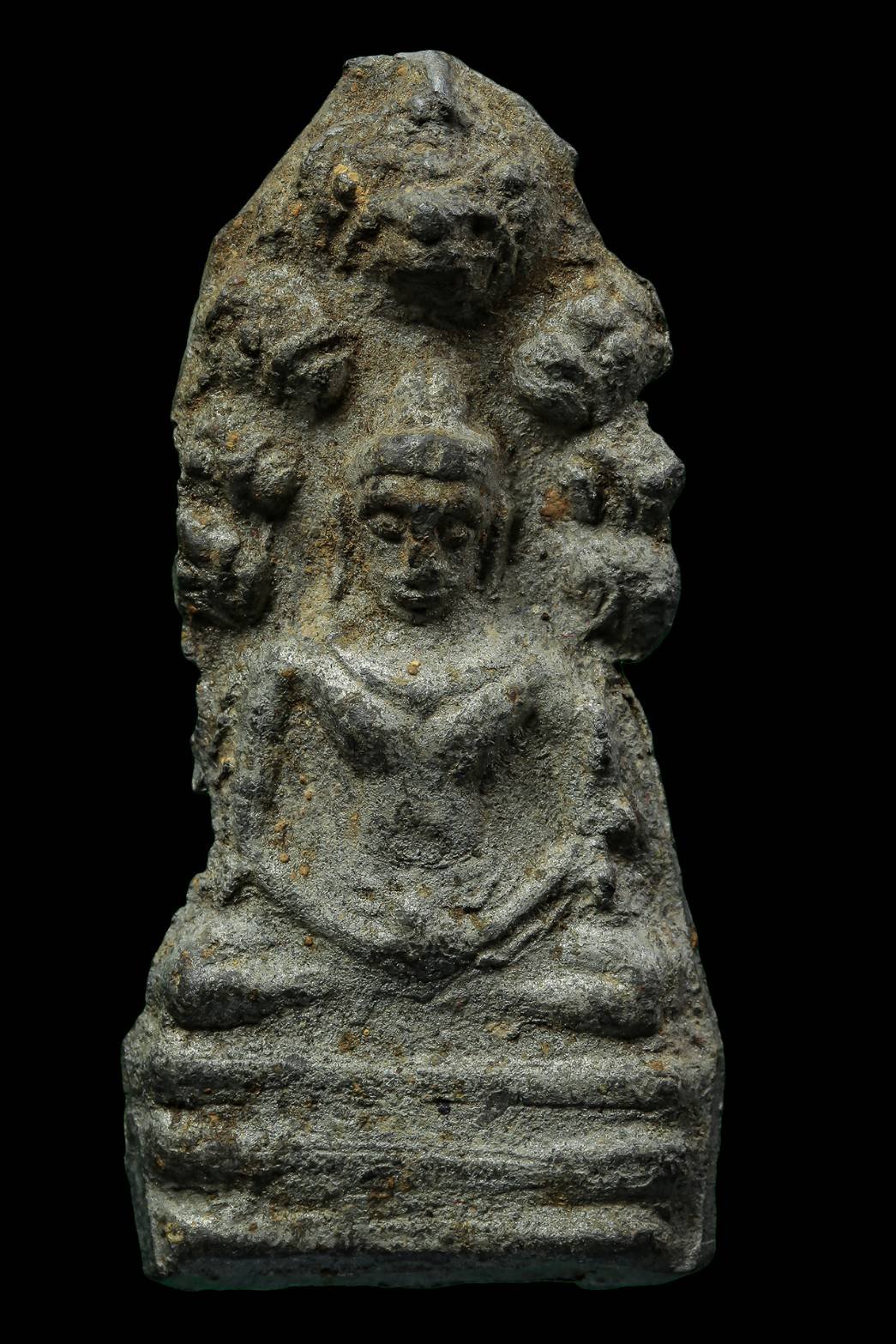 299463 พระนาคปรกเนื้อชินเงิน กรุวัดราชบูรณะ จังหวัดอยุธยา